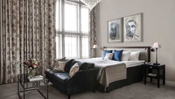 A guestroom at the Hotel Haven