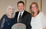 Arnie Weissmann of Travel Weekly and Gerry Moore-Murray and Deirdre Copjec of Sabre.