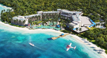 The Margaritaville Island Reserve Resort Roatan will span nearly nine acres along the shoreline.