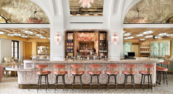 The Palm Bar at the Palm House, an Iconic Luxury Hotels property that opened late last year in Palm Beach.