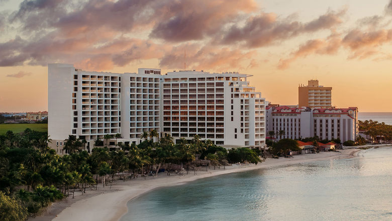Amenities at The St. Regis Aruba Resort include six dining venues, two infinity pools with private cabanas, a fitness center, a casino and a spa.